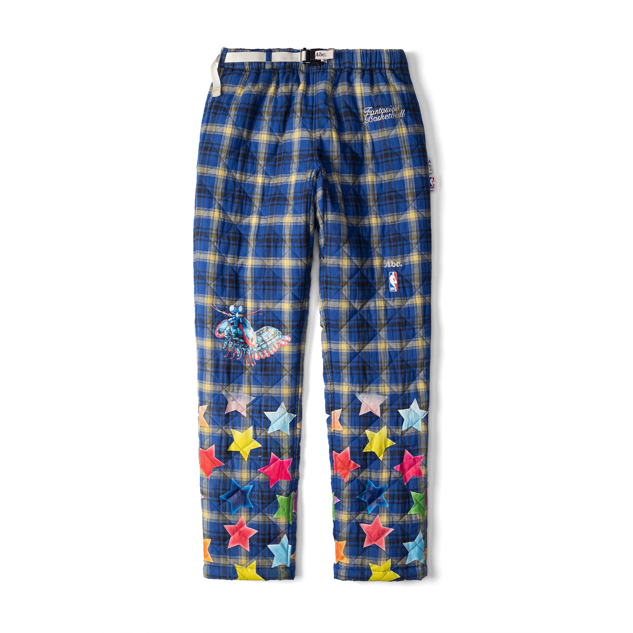 Abc. NBA Quilted Coaches Pant (Blue Plaid)