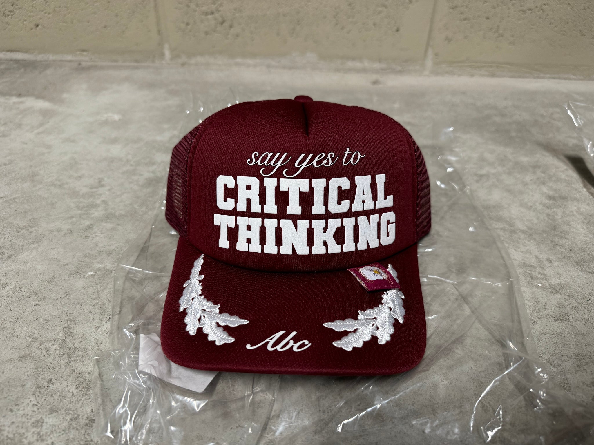 Say Yes to Critical Thinking Hat (Red)