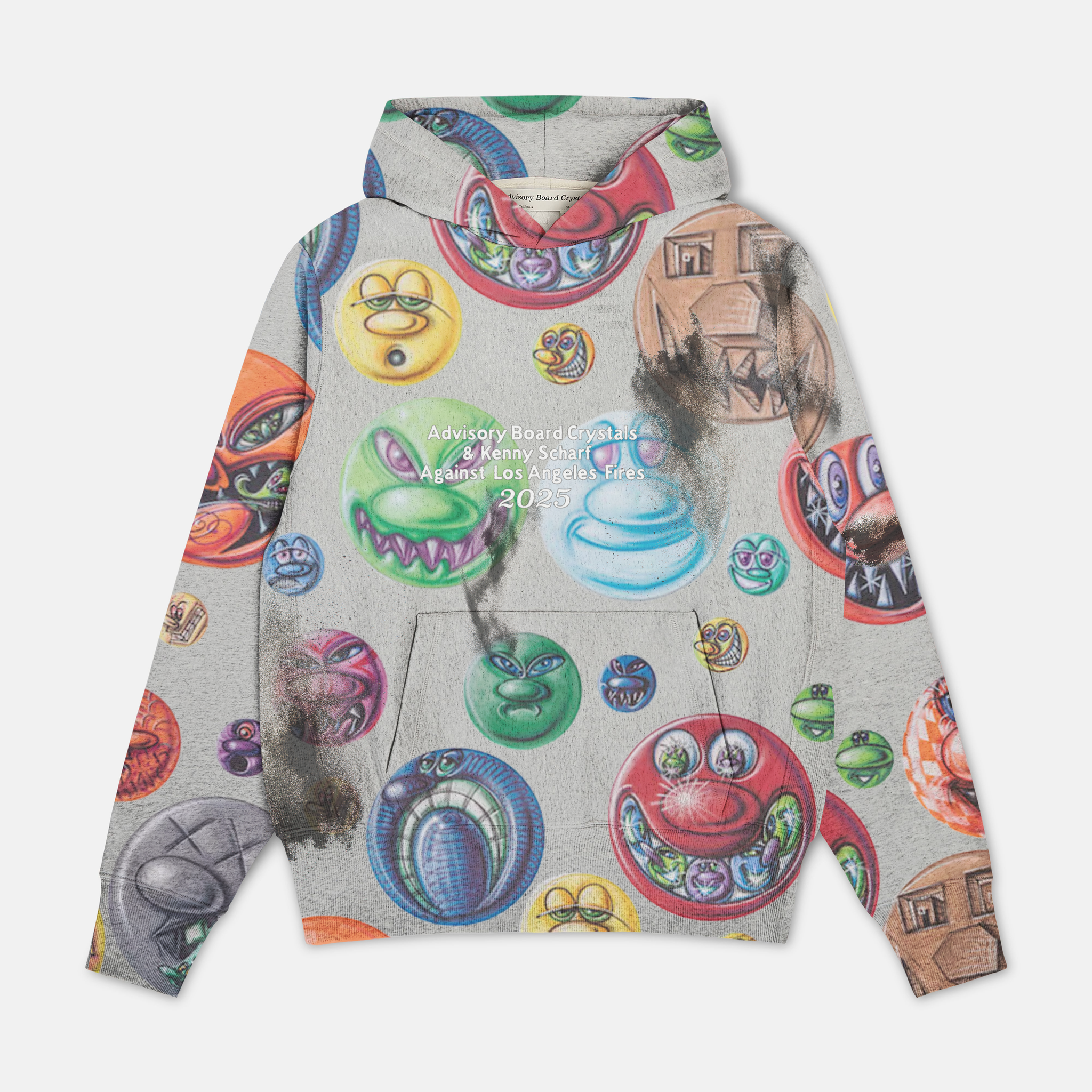 Advisory Board Crystals and Kenny Scharf Against Los Angeles Fires 2025 Hoodie