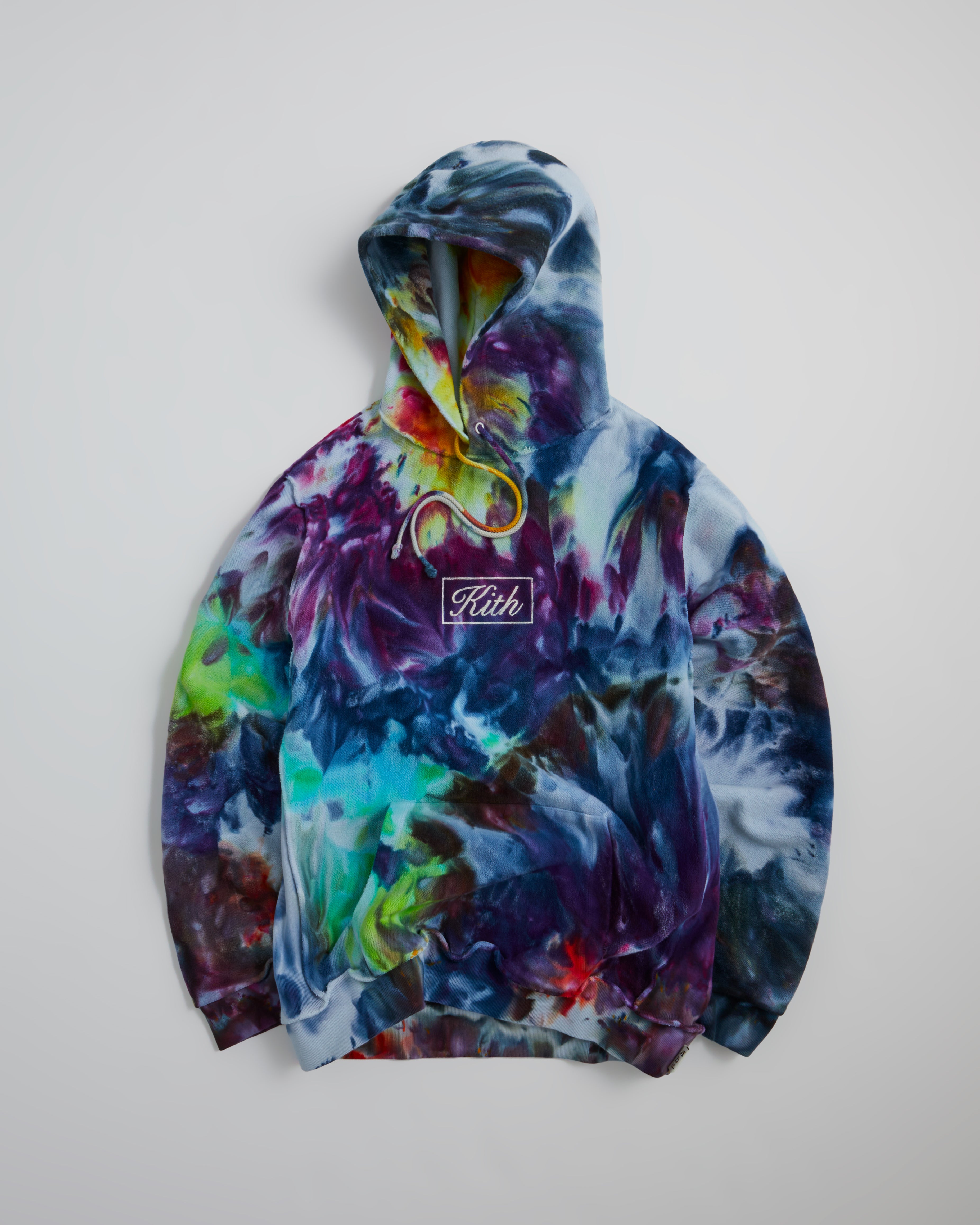 Kith for Advisory Board Crystals Tie Dye Hoodie Blue PH