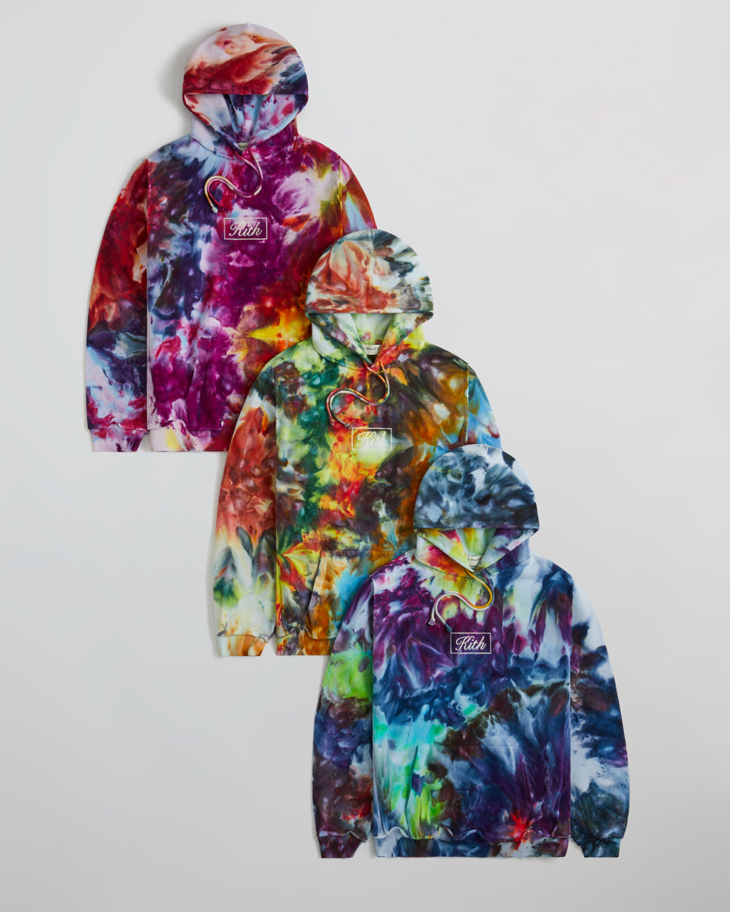 Kith for Advisory Board Crystals Tie Dye Hoodie- Purple Gold PH
