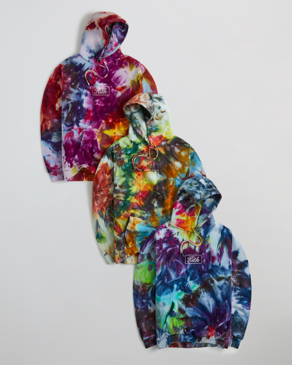 Kith for Advisory Board Crystals Tie Dye Hoodie- Purple Gold PH