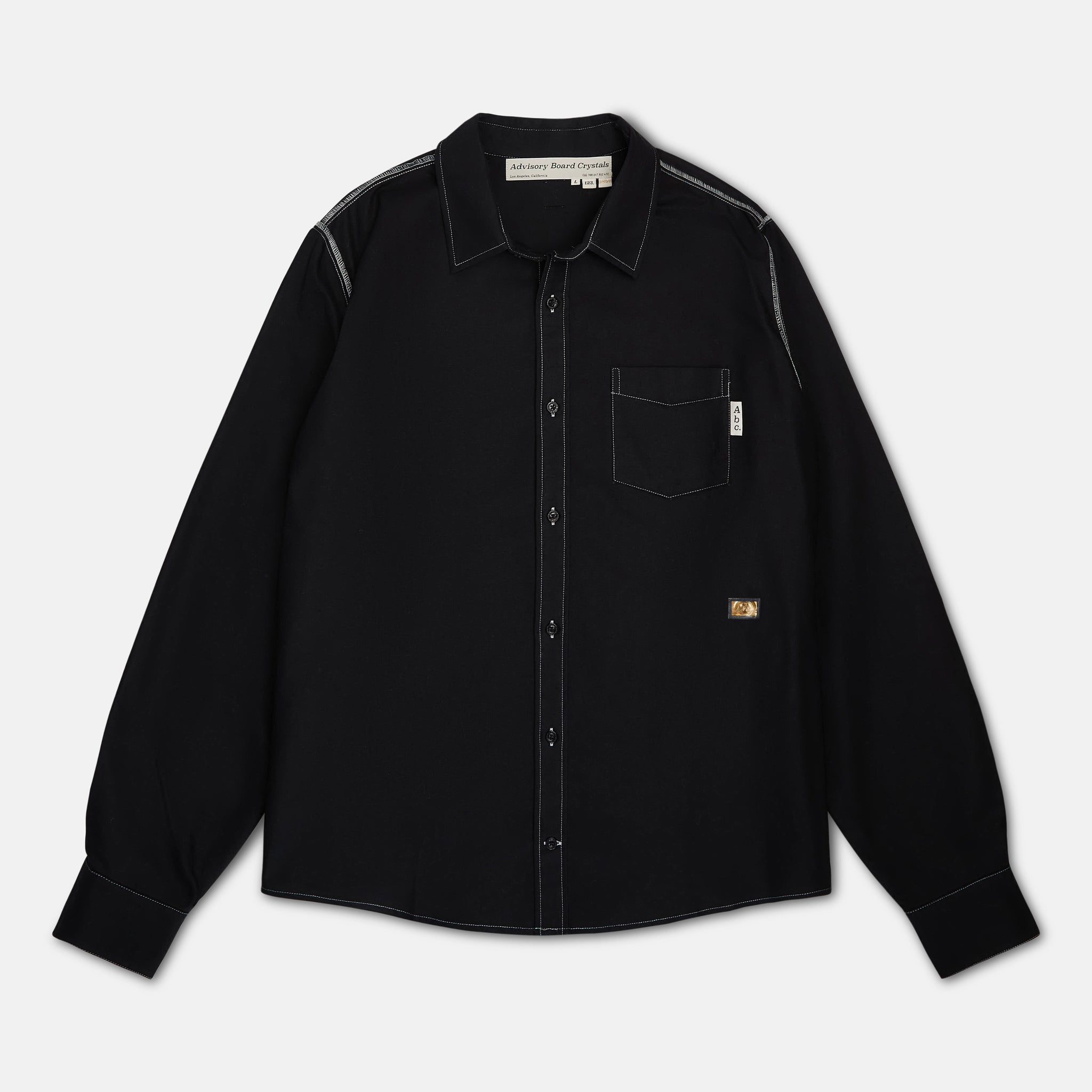 Abc. 123 Hologram Oxford Shirt (SS24)- Black