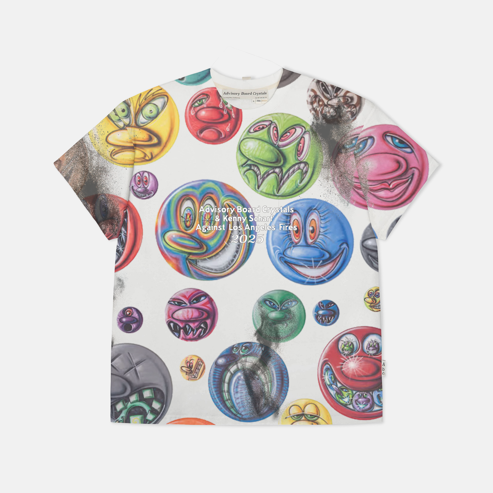 Advisory Board Crystals and Kenny Scharf Against Los Angeles Fires 2025 T-shirt