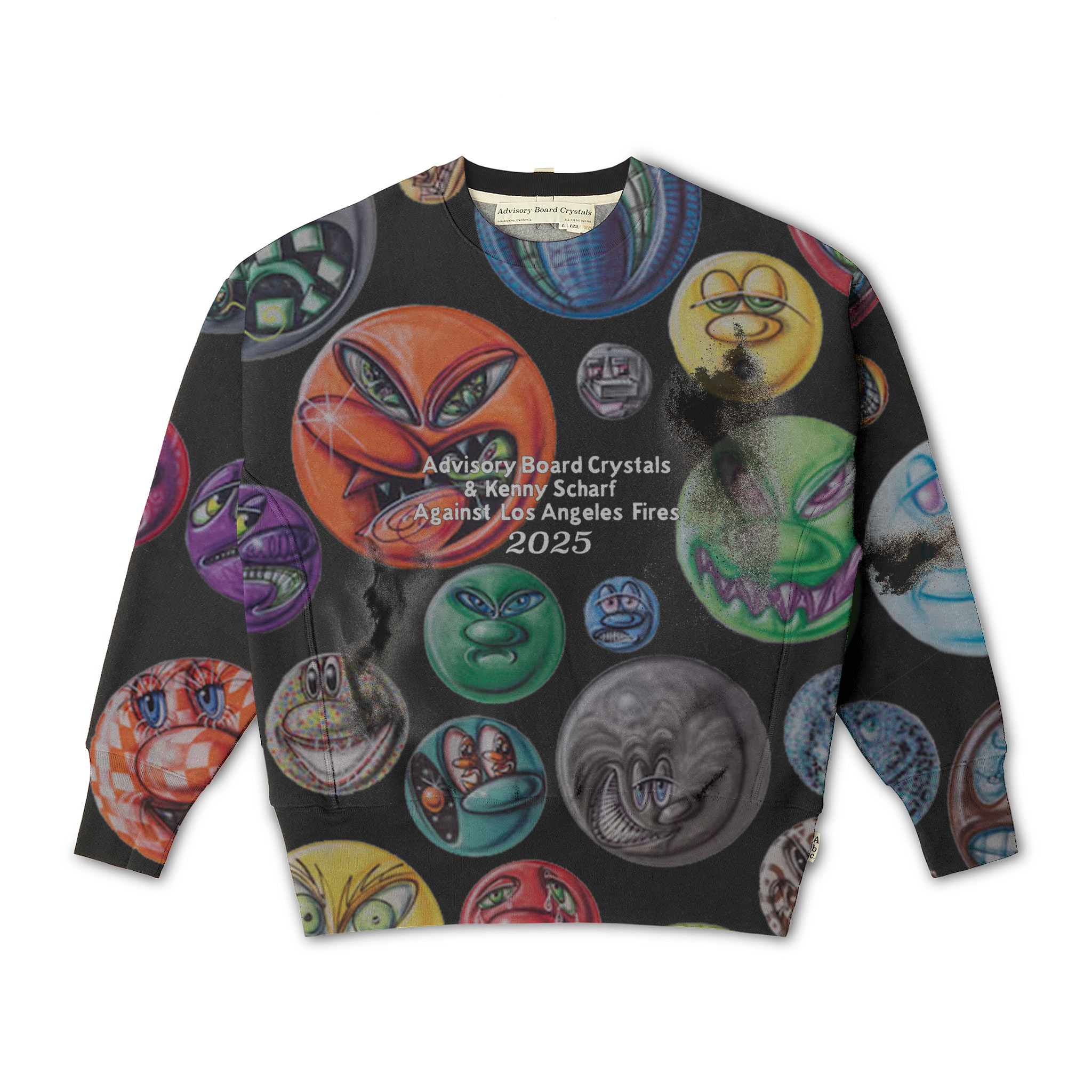 Advisory Board Crystals and Kenny Scharf Against Los Angeles Fires 2025 Crewneck