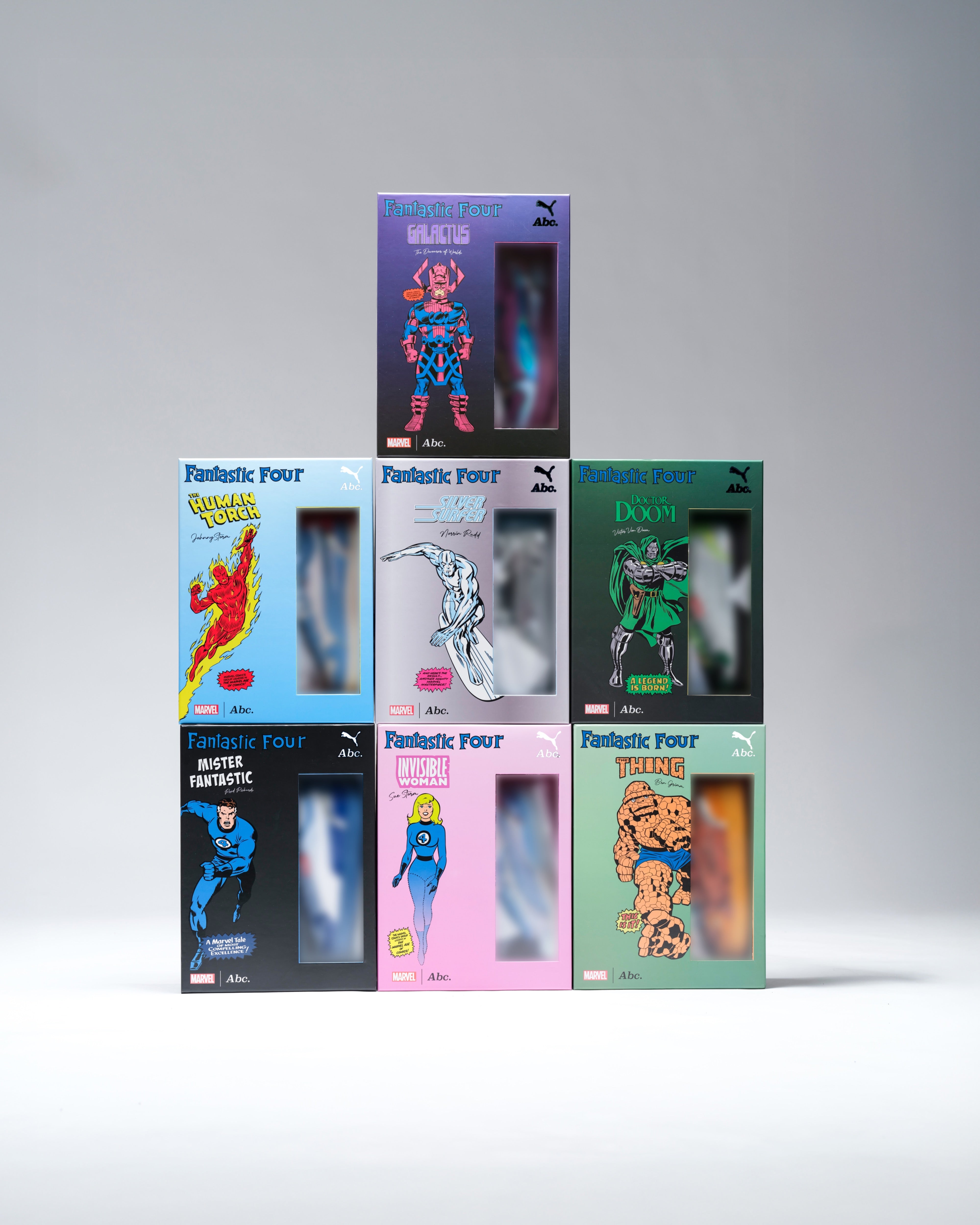 Abc. x Fantastic Four Character Sneaker Blister Pack