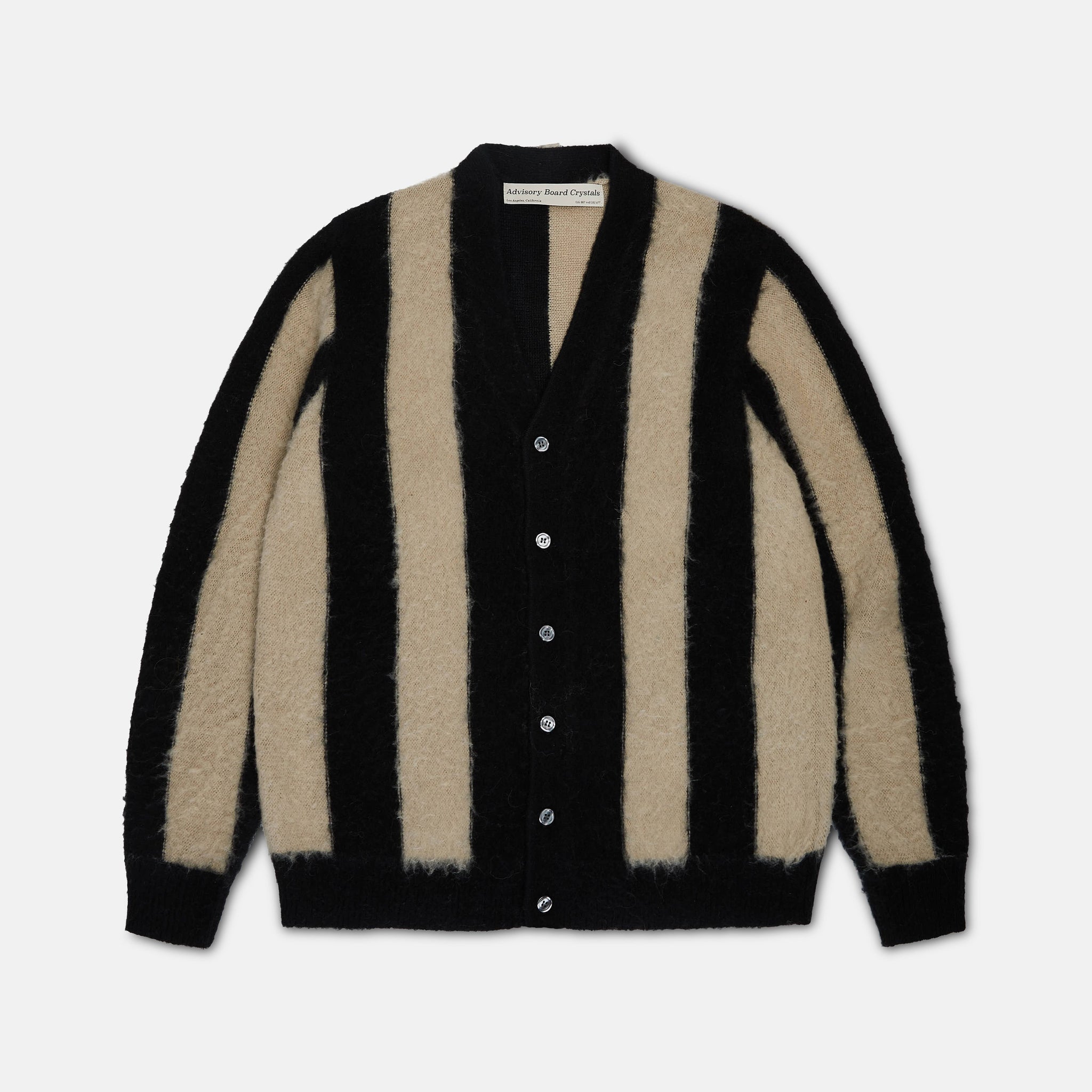 Abc. Fuzzy Stripe Cardigan Sweater - FW24