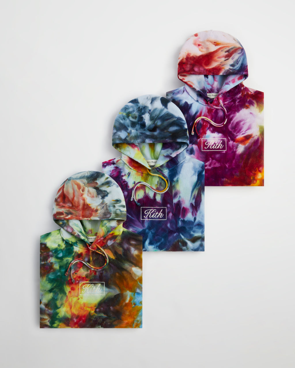 Kith for Advisory Board Crystals Tie Dye Hoodie- Purple Gold PH