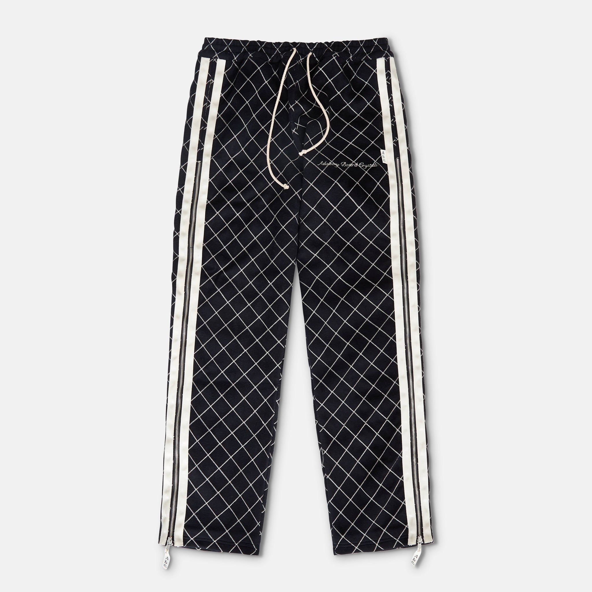 Abc. Embroidered Wool Zip Track Pant- FW24