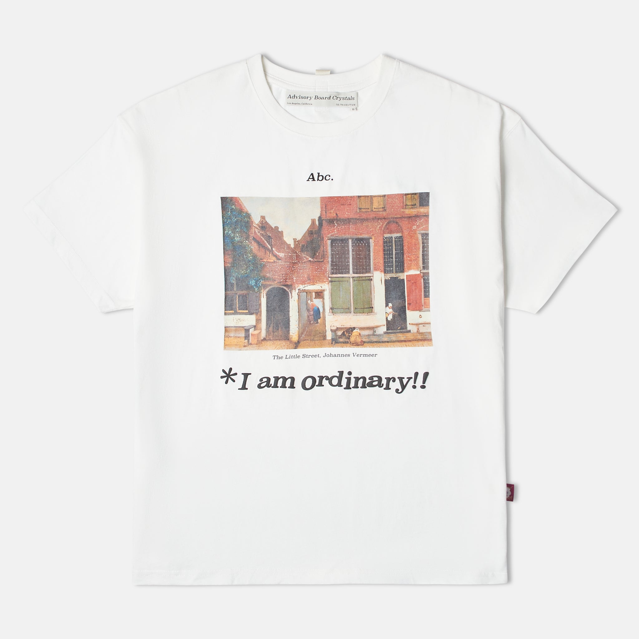 Abc. "I am Ordinary" SS T-Shirt - White