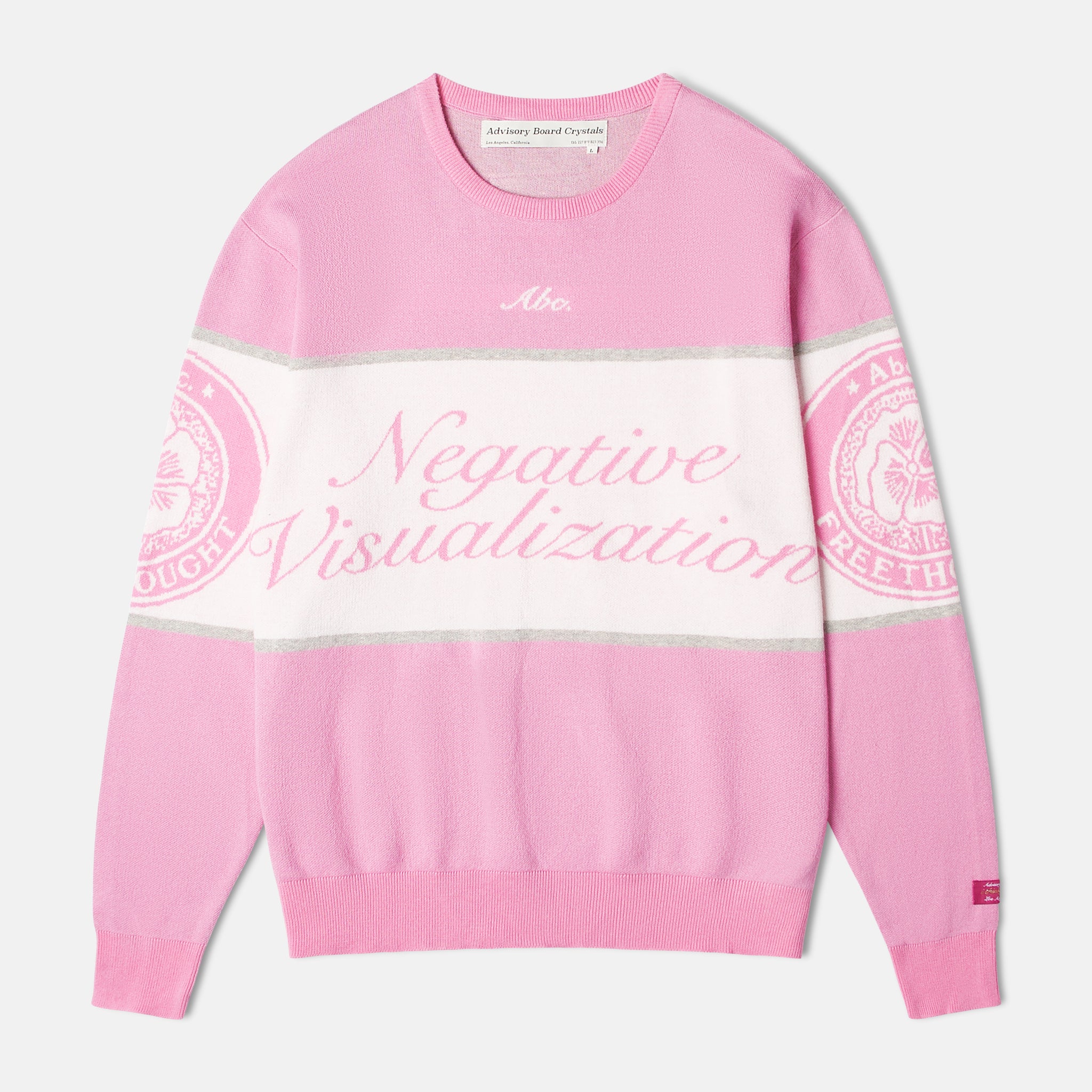 Abc. "Negative Visualization" Sweater (Rose Quartz)