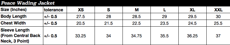 size chart image