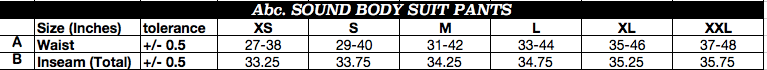 size chart image