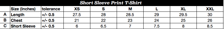 size chart image