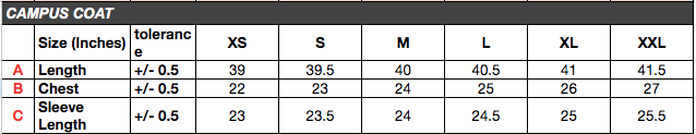 size chart image