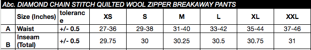 size chart image