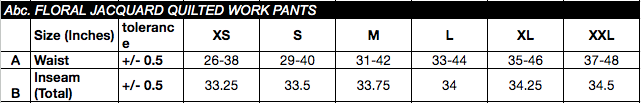 size chart image