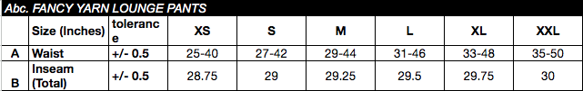 size chart image