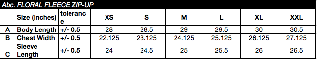 size chart image