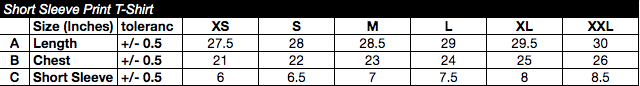 size chart image