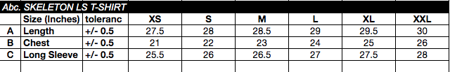 size chart image