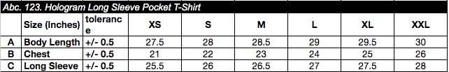 size chart image