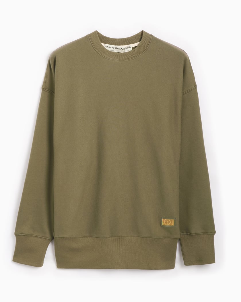 Abc. 123 Hologram French Terry Crewneck (SS24)- Army Green