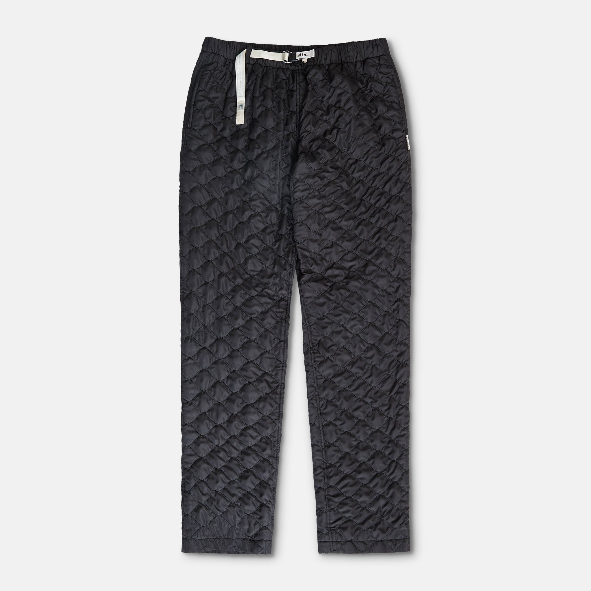 Abc. Quilted Nylon Studio Pant (Black)- FW24