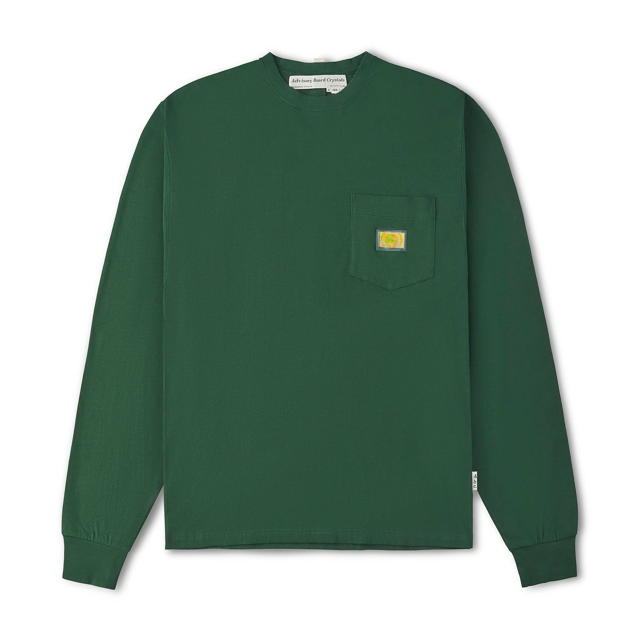 Abc. 123 Hologram Long-Sleeve Pocket T-Shirt (Green)