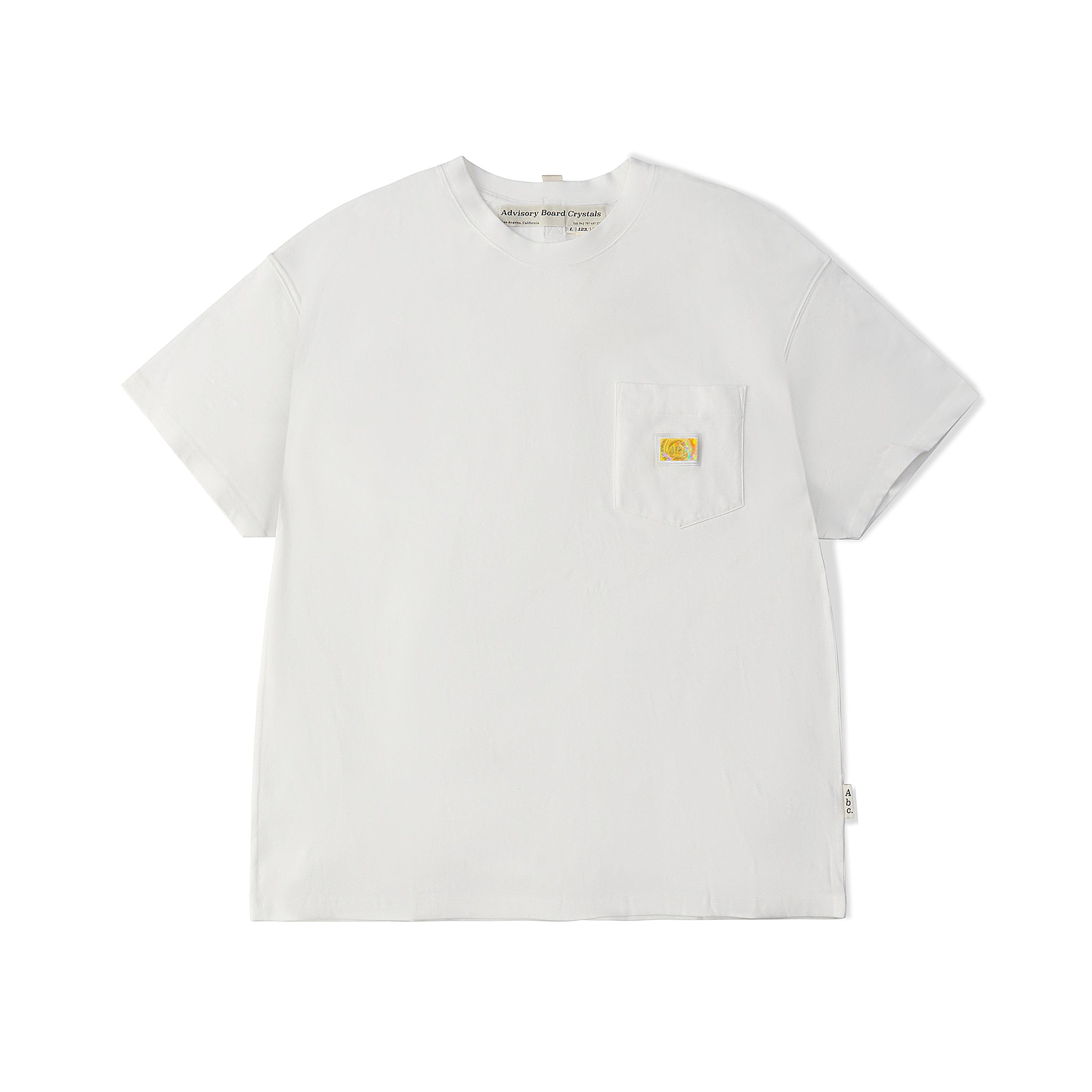 Abc. 123 Hologram Short-Sleeve Pocket T-Shirt (White)