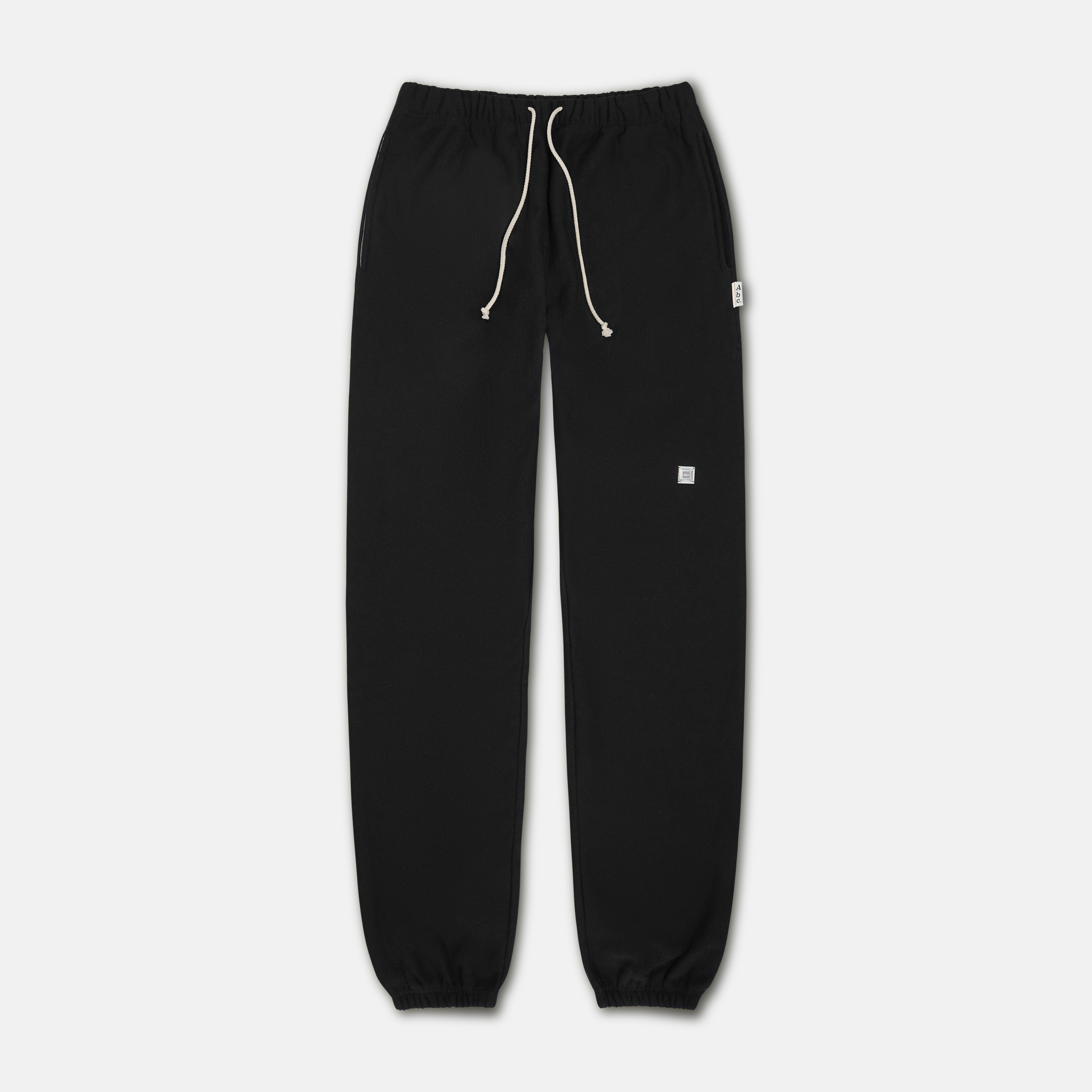 Abc. 123. Silver Hologram Fleece Terry Sweatpant- FW24 (Black)