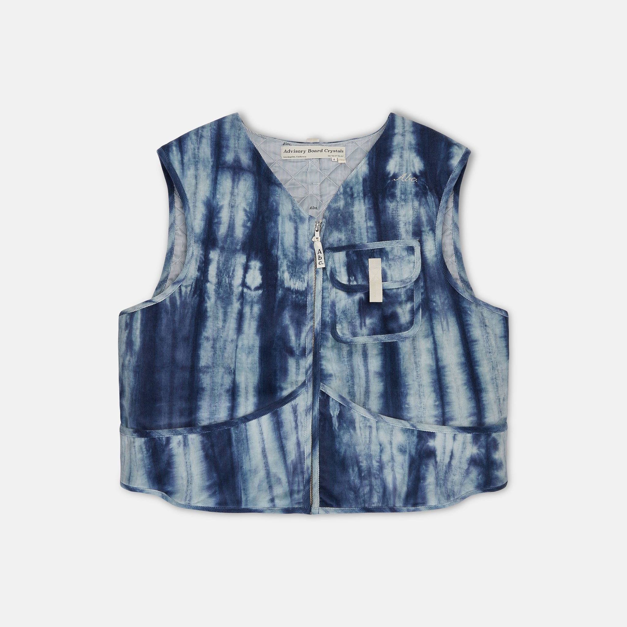 Abc. Tie-dye Corduroy Bulletproof Cargo Vest- FW24