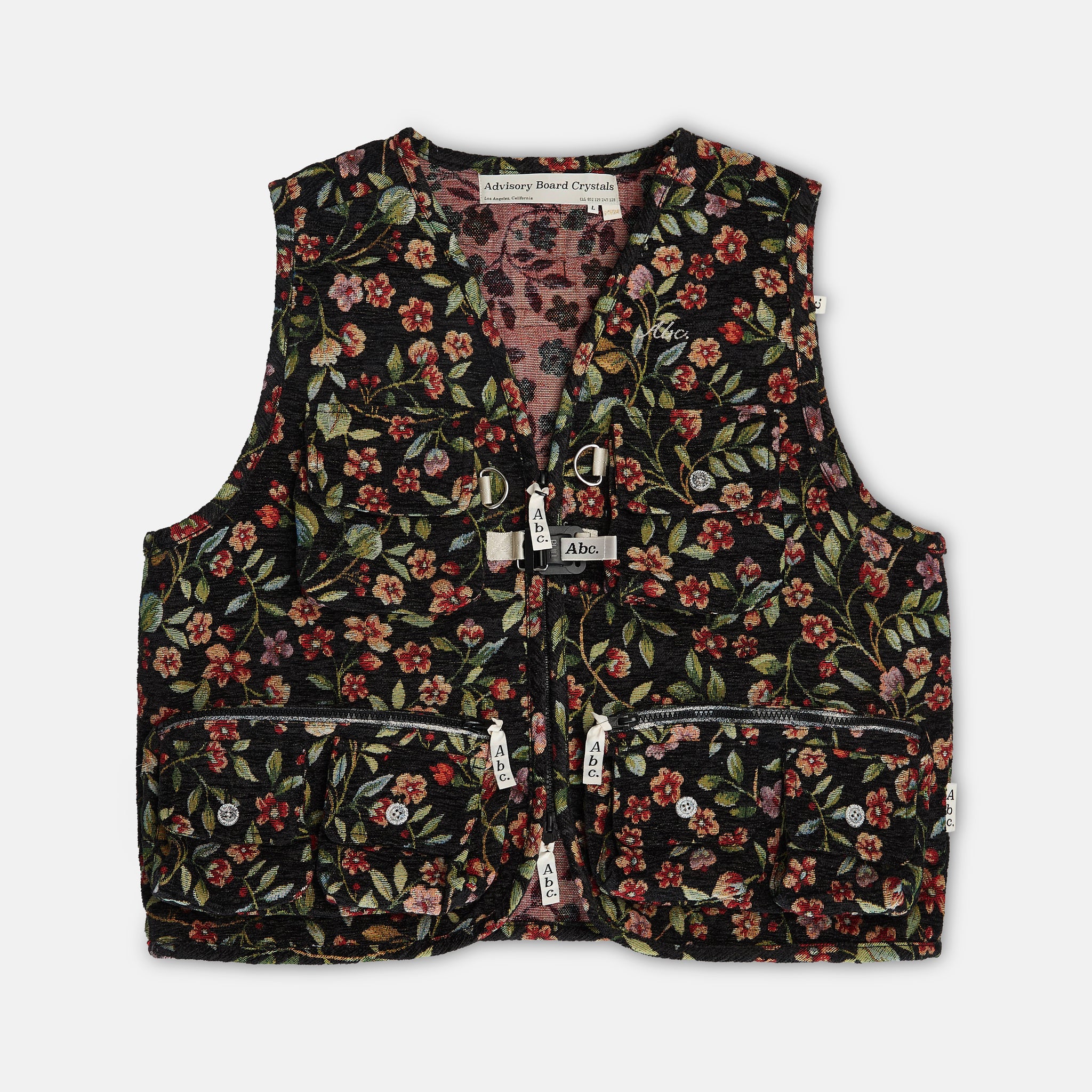 Abc. Pop’s Garage Floral Jacquard Fishing Vest- FW24