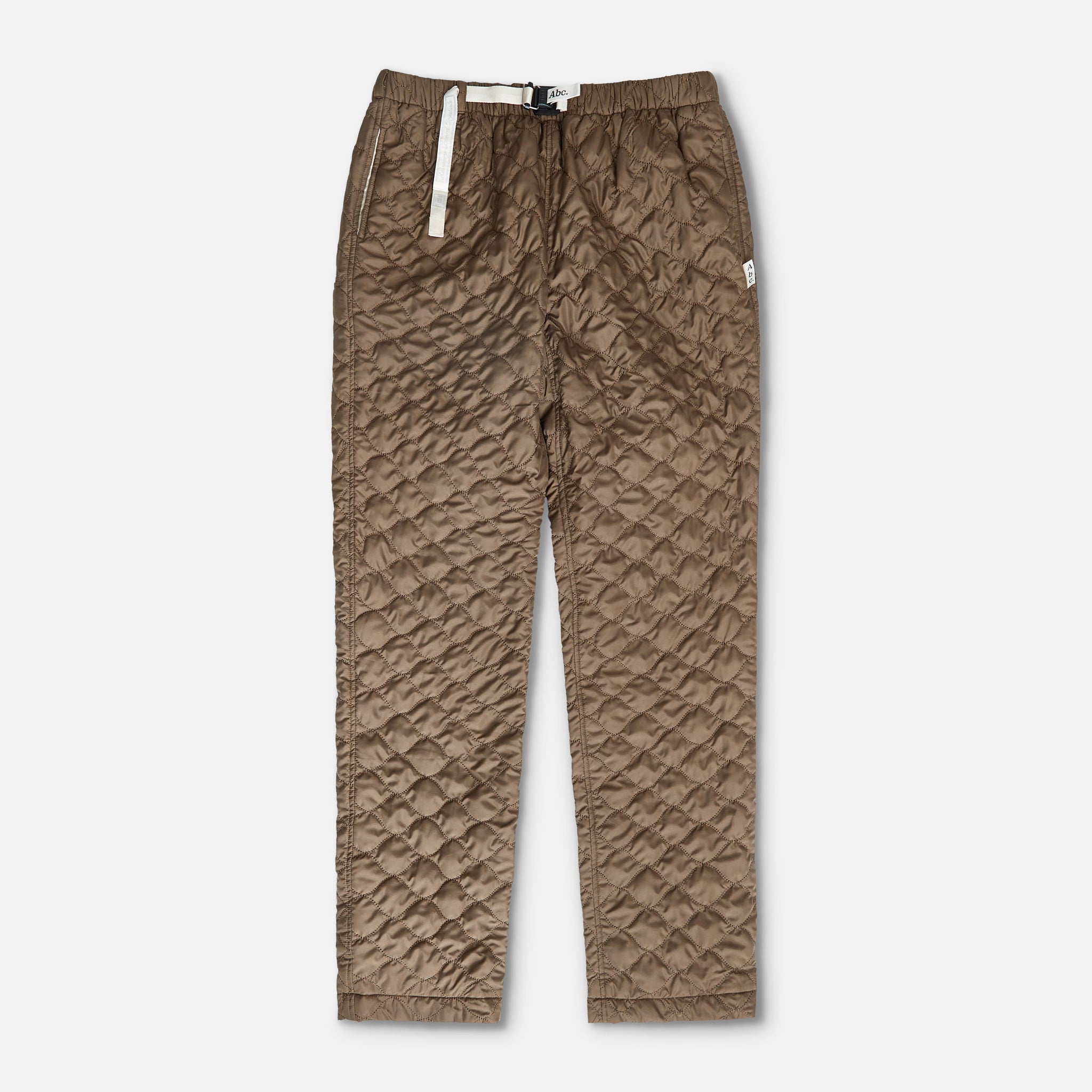 Abc. Quilted Nylon Studio Pant (Olive Green)- FW24