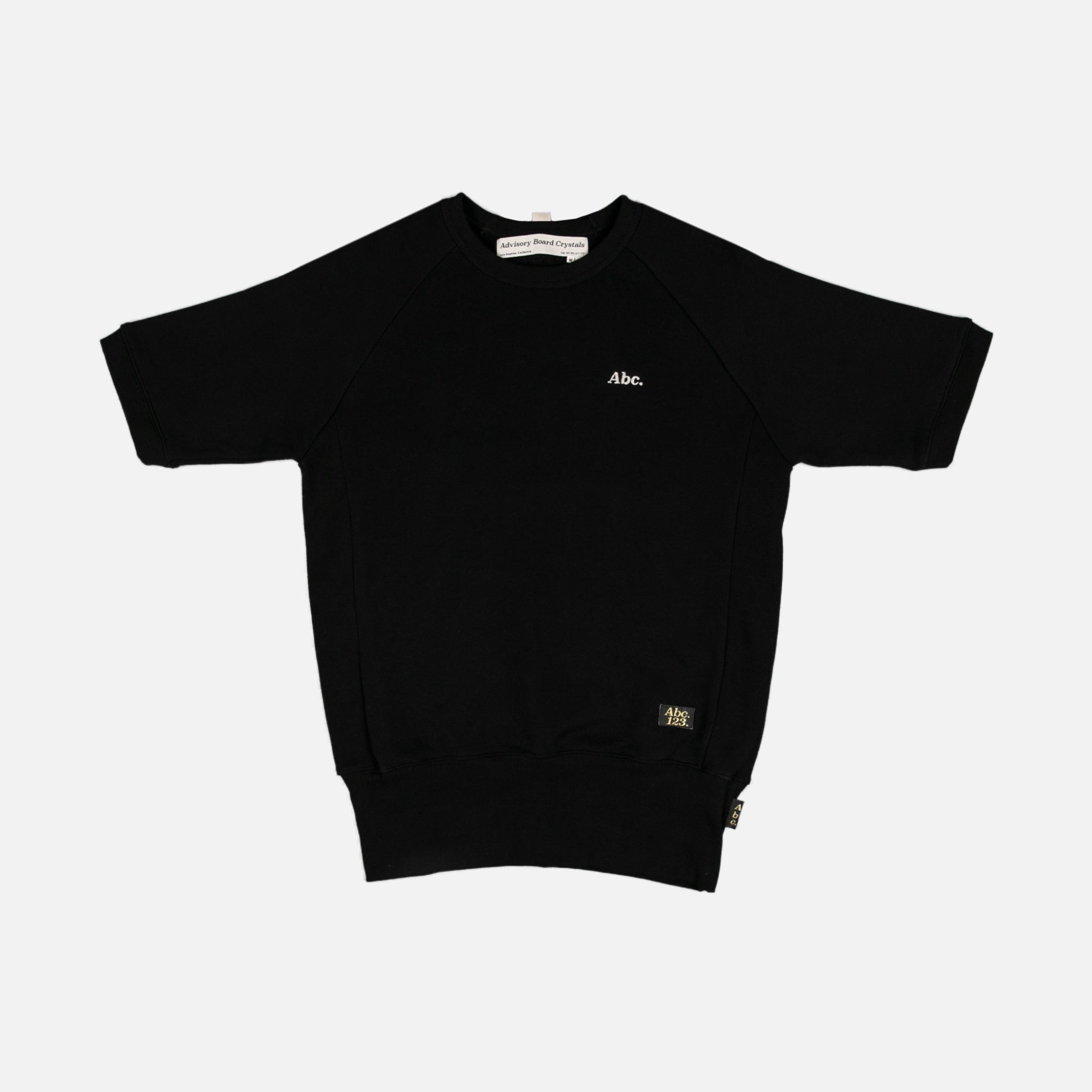 Abc. 123. Short Sleeve Crewneck Sweatshirt SS22 - Anthracite Black