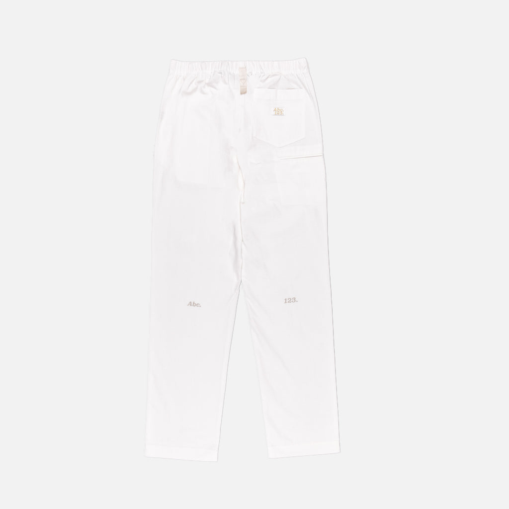 Abc. 123. Studio Work Pant SS22 - Selenite White