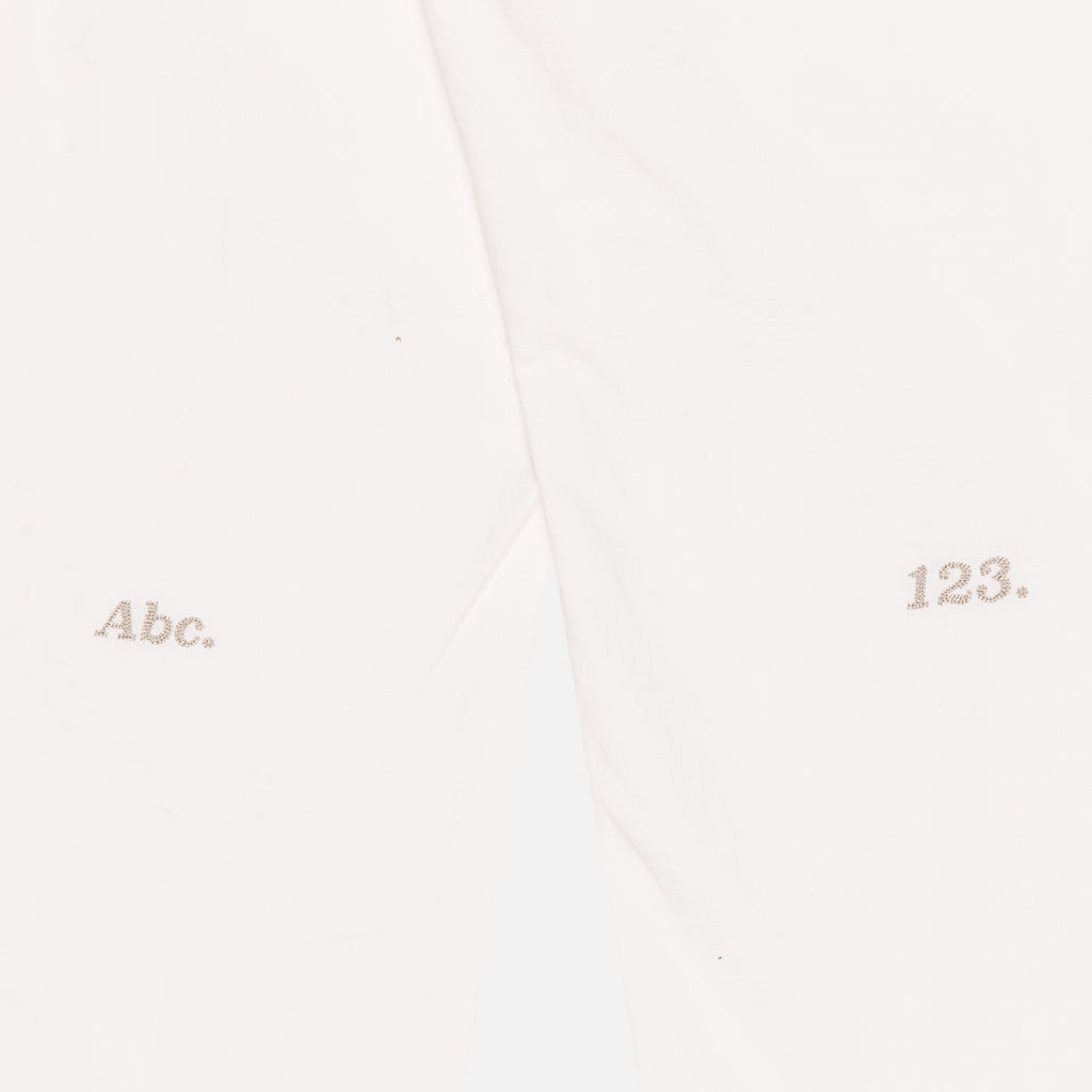 Abc. 123. Studio Work Pant SS22 - Selenite White