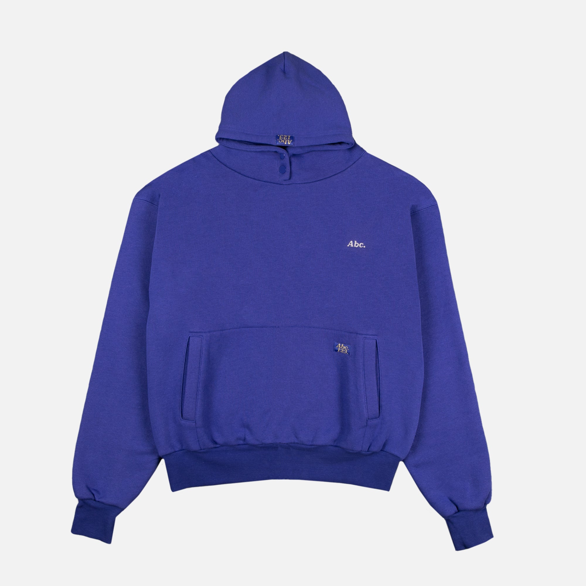 Abc. 123. Double Weight Pull Over Hoodie SS22 - Sapphire Blue